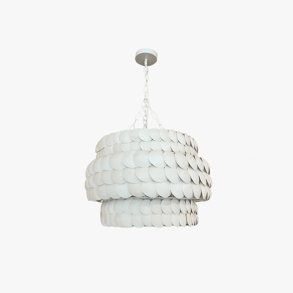 Varalot Vintage Design LED Pendant Light Cream Metal Living Room/Dining Room