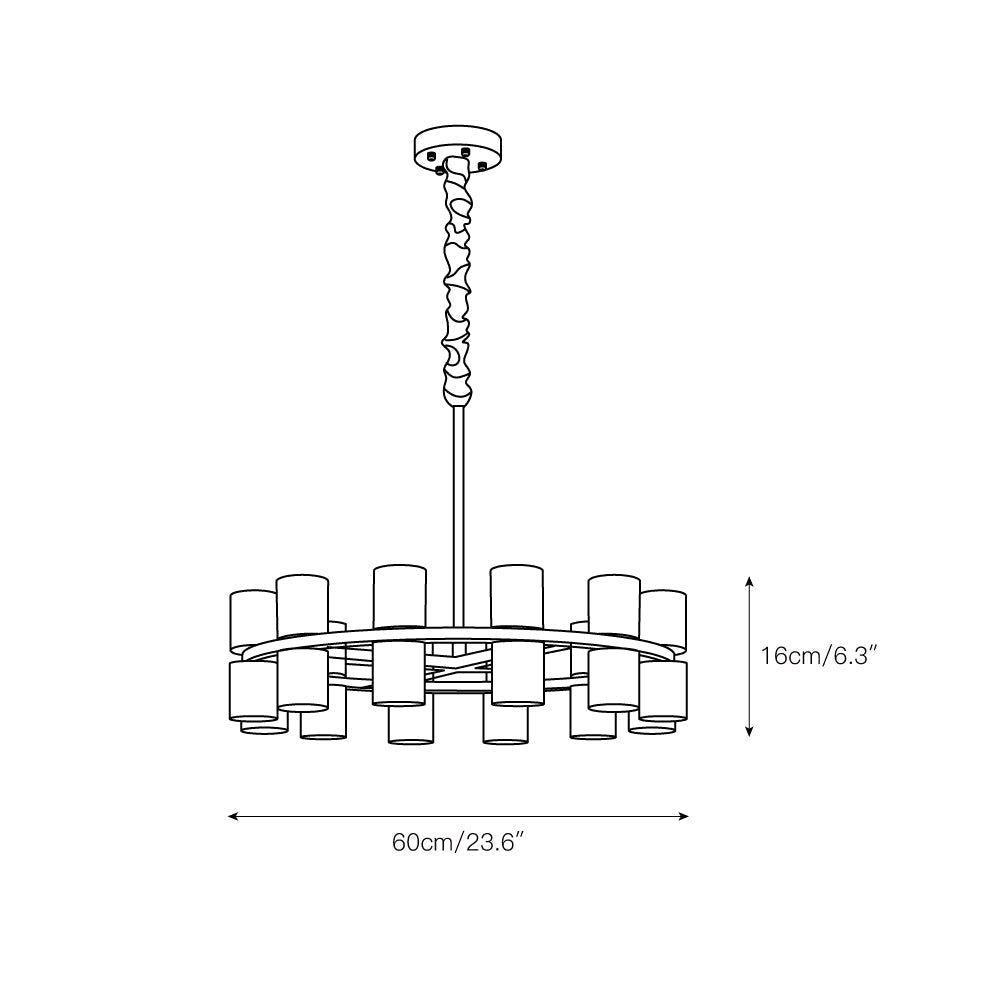 Etalir Postmodern Luxury Alabaster Chandelier