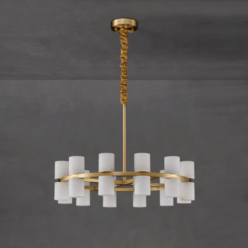 Etalir Postmodern Luxury Alabaster Chandelier