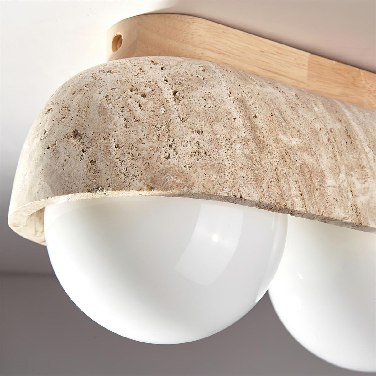 Norelina Ceiling Light Travertine Rectangular