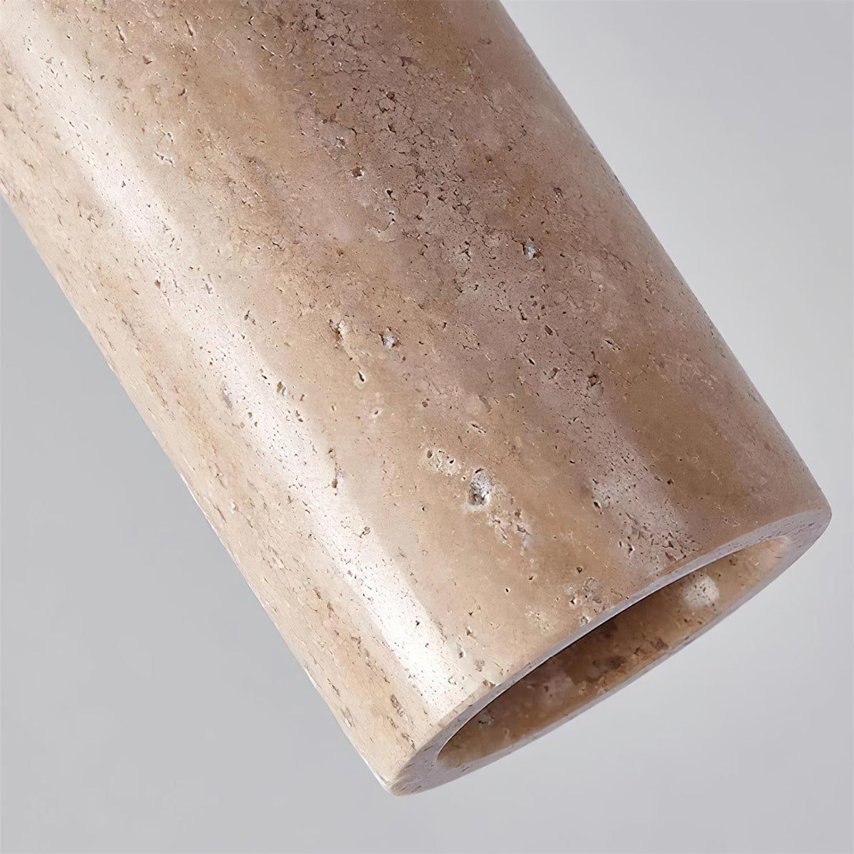 Nerova Pendant Light Travertine Wood Minimalist