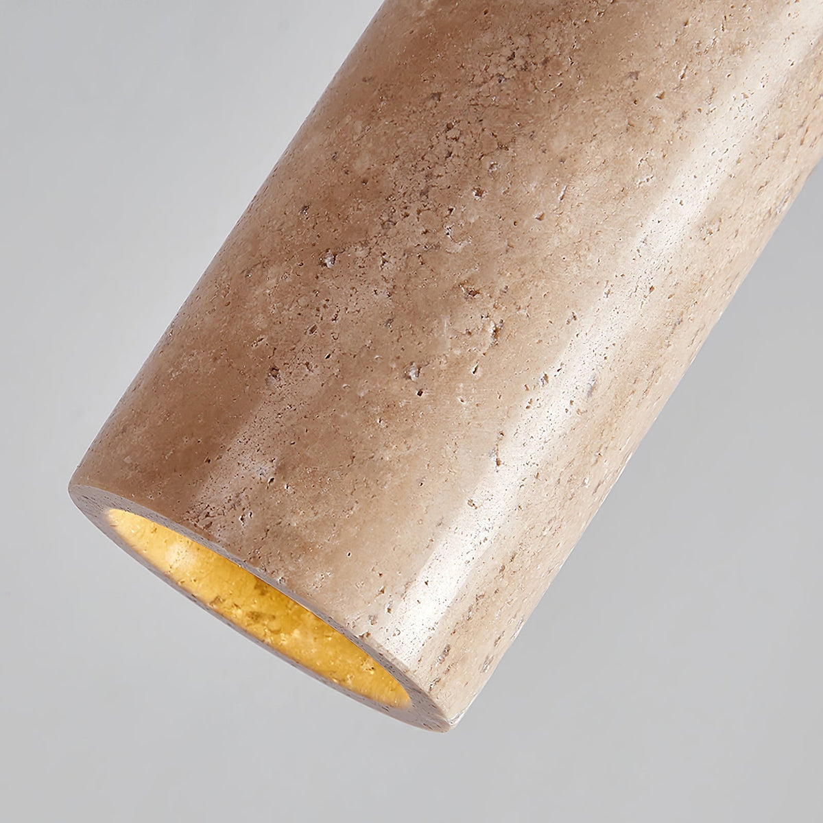 Nerova Pendant Light Travertine Wood Minimalist
