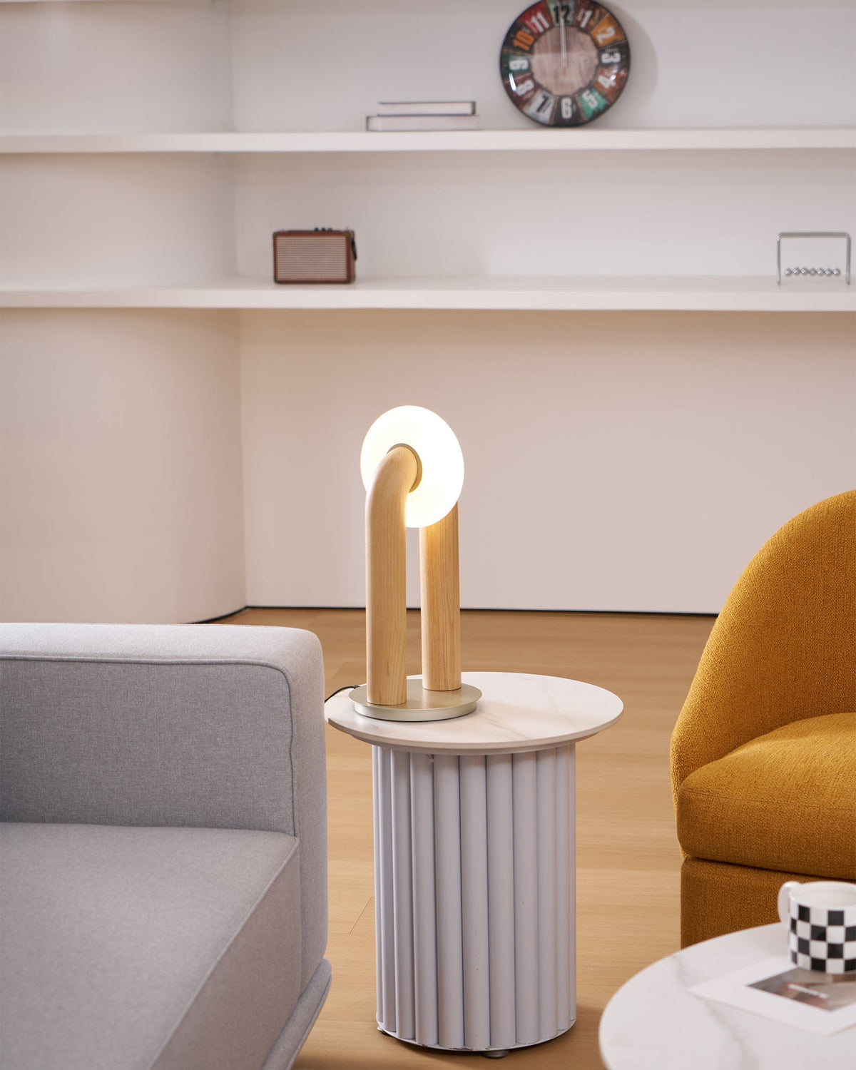 Raelix Wood Vintage Table Lamp