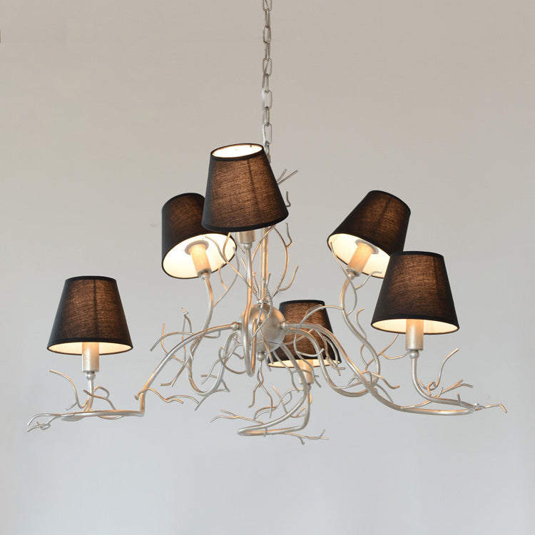 Olsolan Postmodern Luxury Fabric Crystal Chandelier