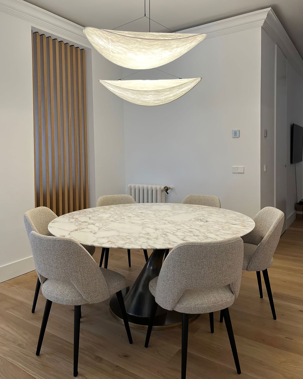 Luminette Minimalist Silk Pendant Light