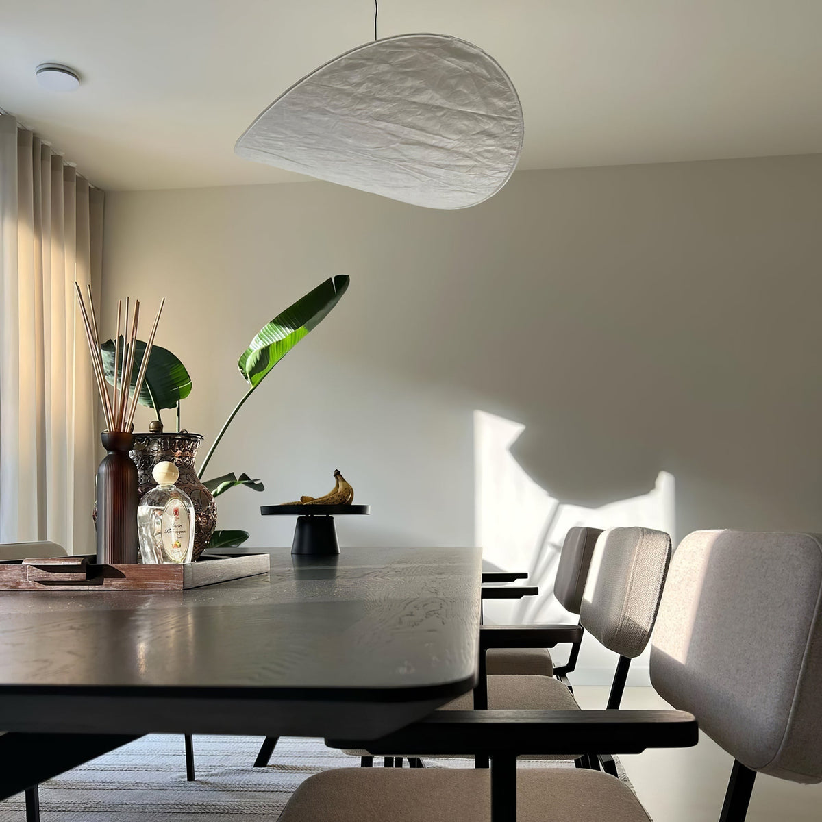 Luminette Minimalist Silk Pendant Light