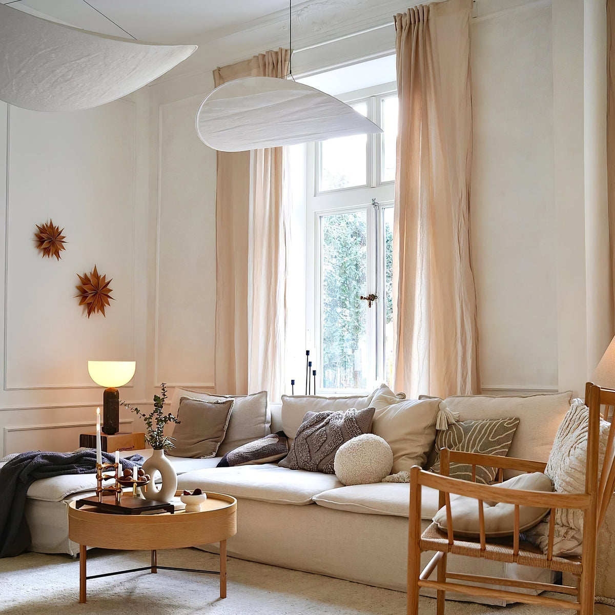 Luminette Minimalist Silk Pendant Light