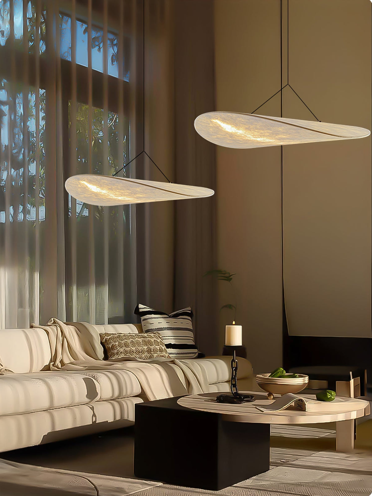 Luminette Minimalist Silk Pendant Light