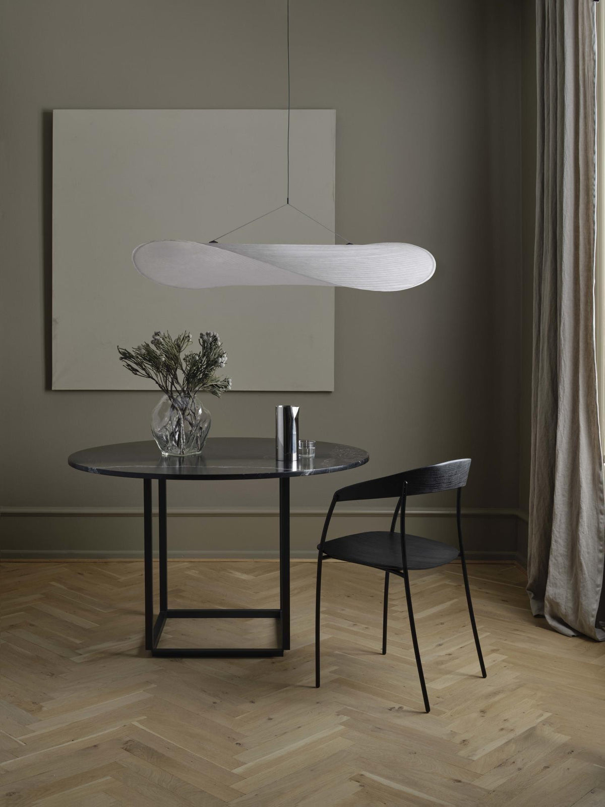 Luminette Minimalist Silk Pendant Light