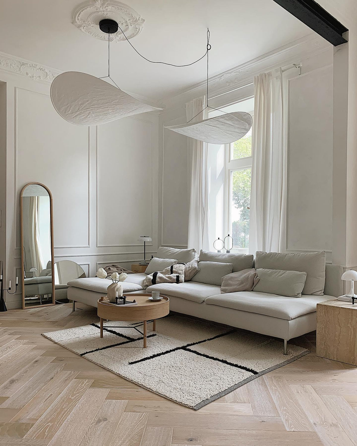 Larenol Paper & Glass Fiber Pendant Lamp
