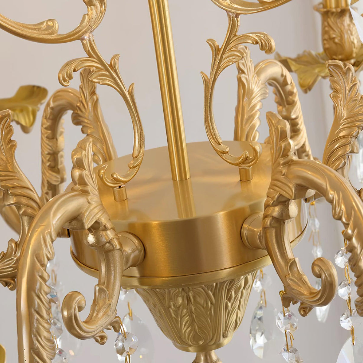 Ella Chandelier Classic Brass Crystal