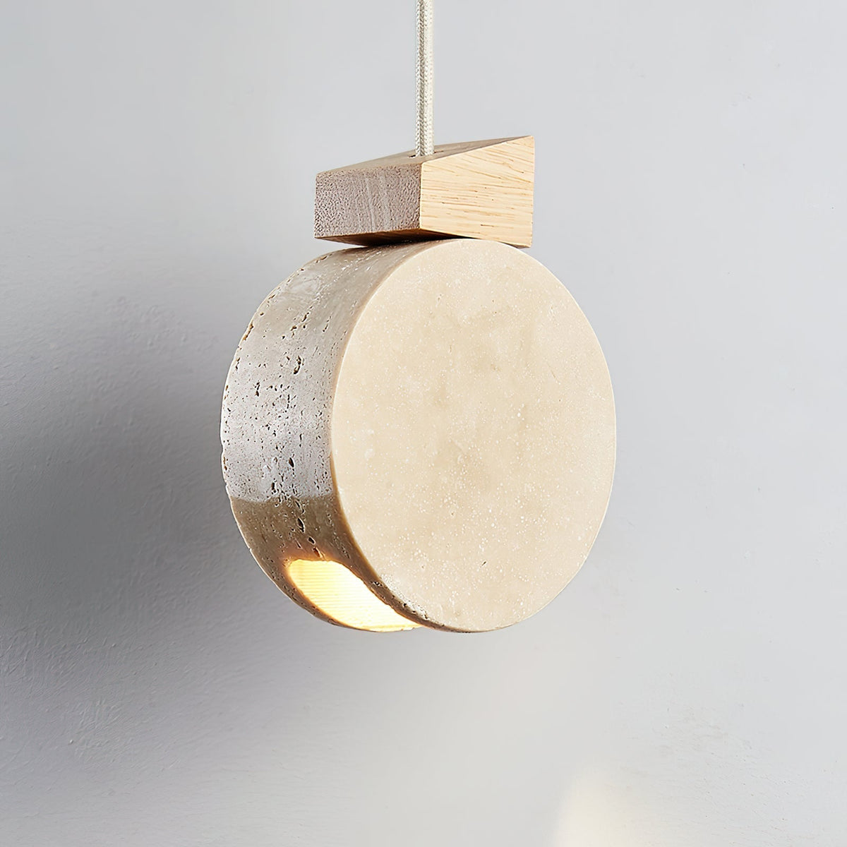 Tavaielle Pendant Light Geometry Travertine