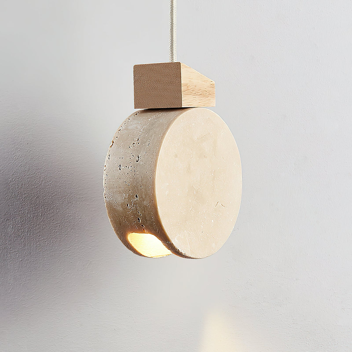 Tavaielle Pendant Light Geometry Travertine