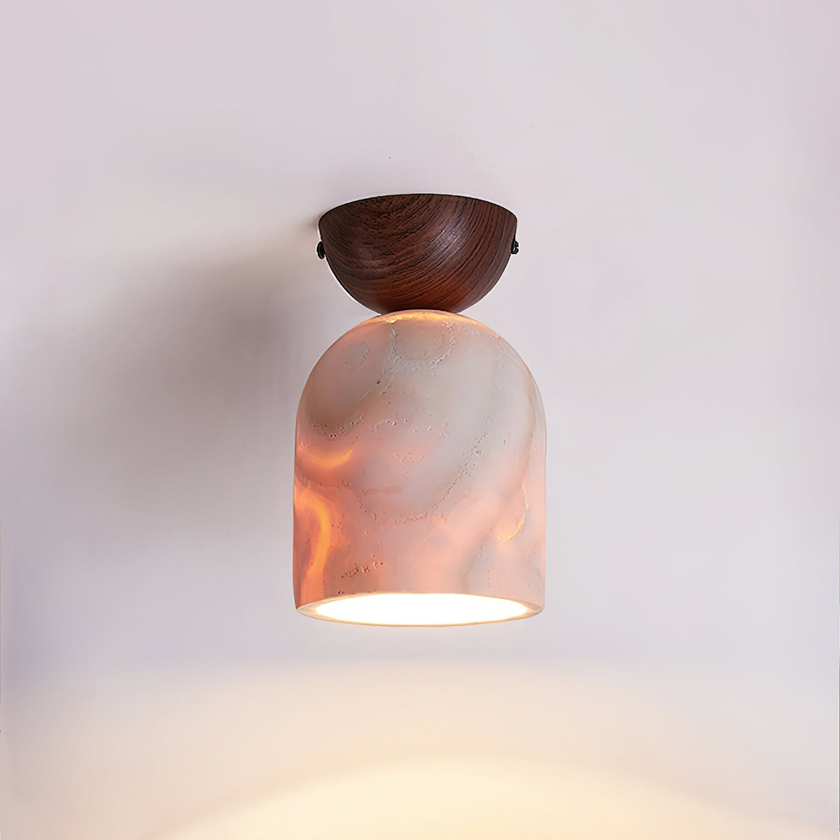 Valeel Cone Travertine Ceiling Lamp