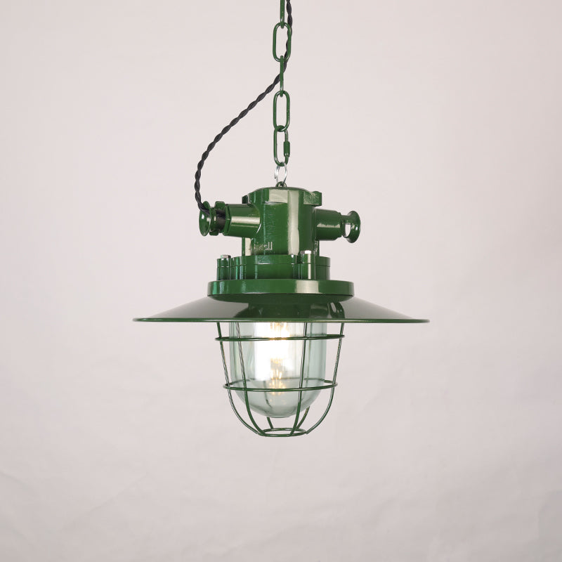 Vemiryra Vintage Industrial Green Pendant Light