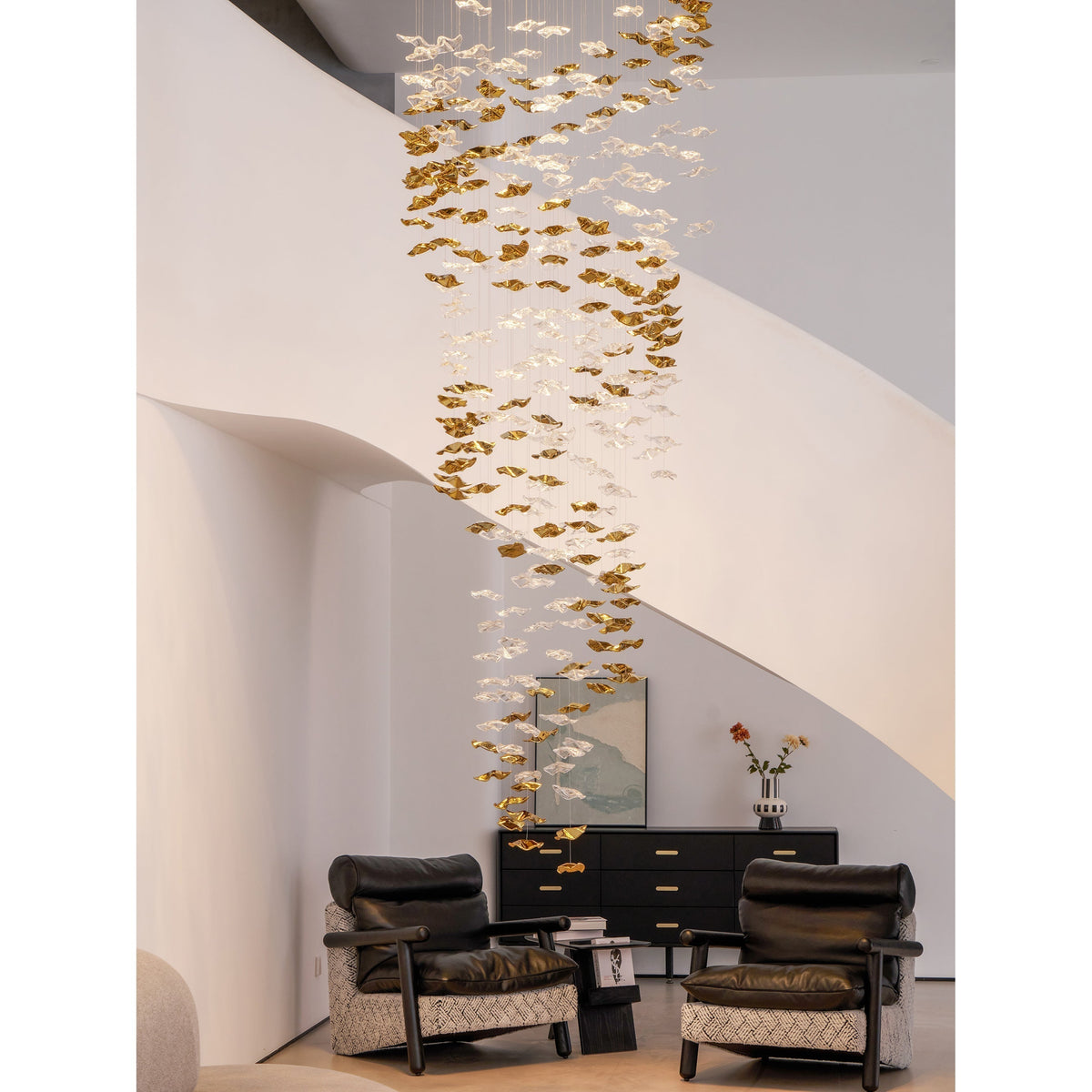 Lioreora Art Glass Chandelier
