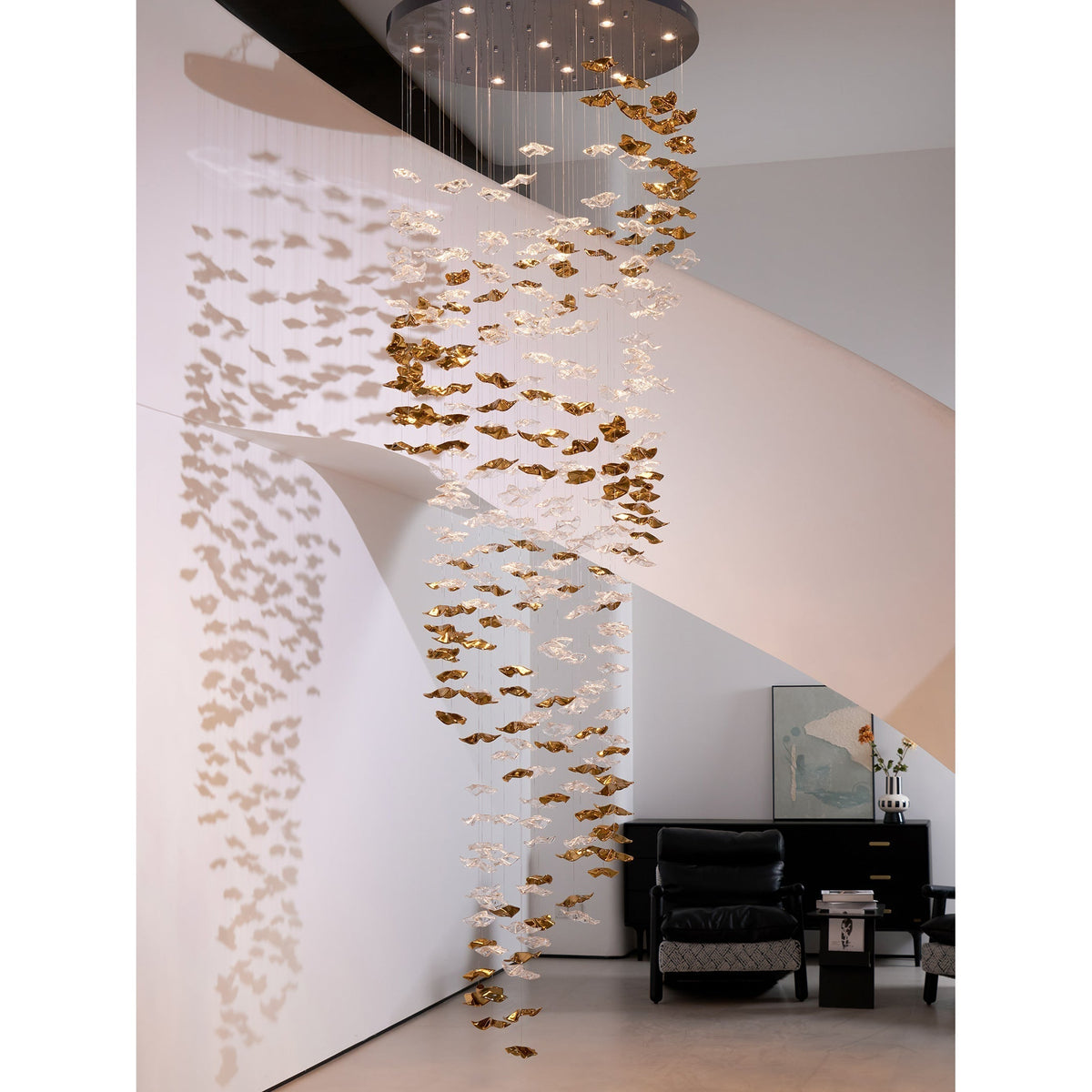 Lioreora Art Glass Chandelier