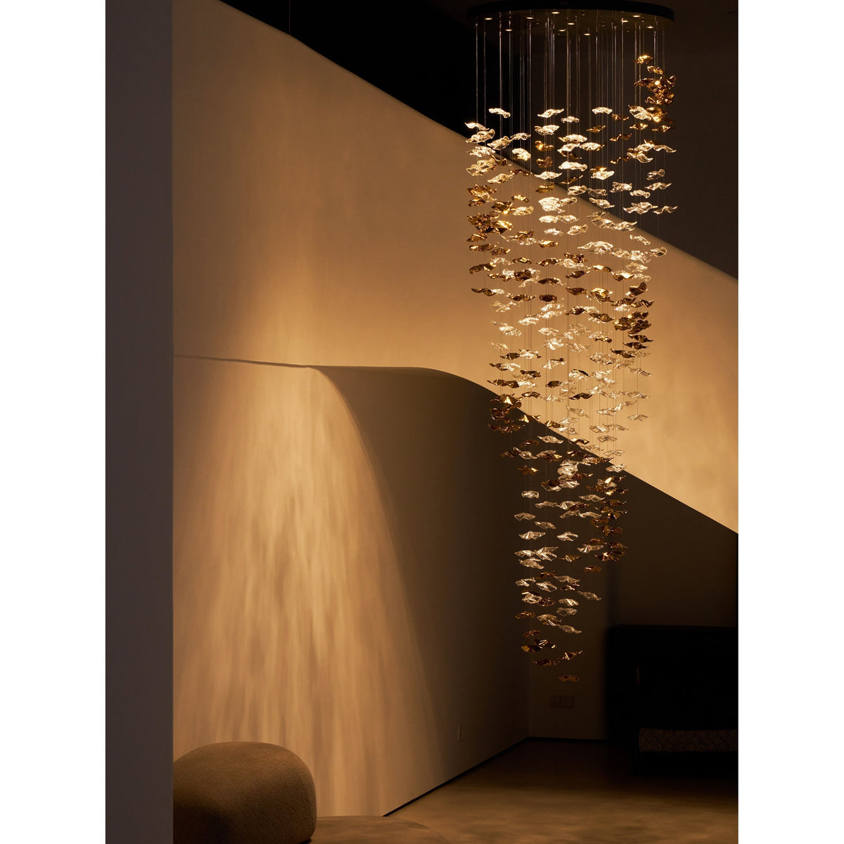 Lioreora Art Glass Chandelier