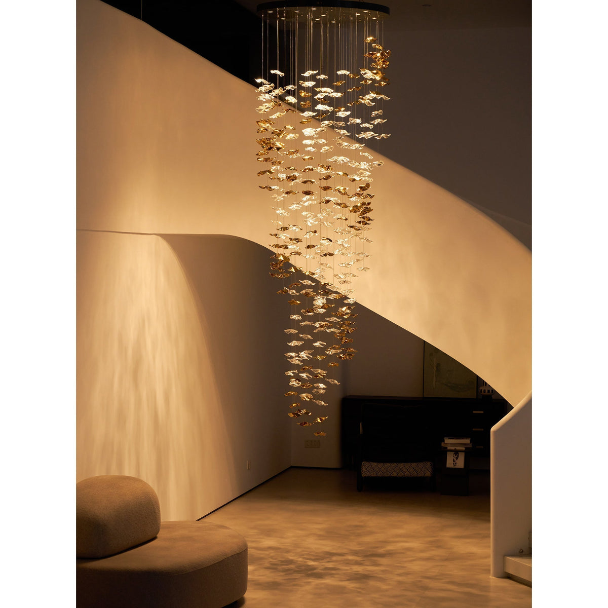 Lioreora Art Glass Chandelier