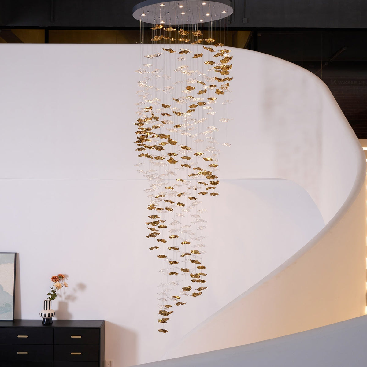 Lioreora Art Glass Chandelier