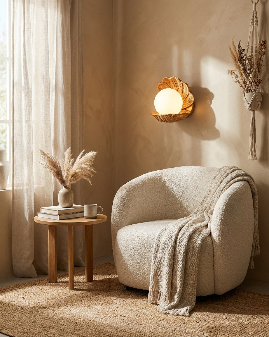 Oreleelia Seashell Wall Sconce