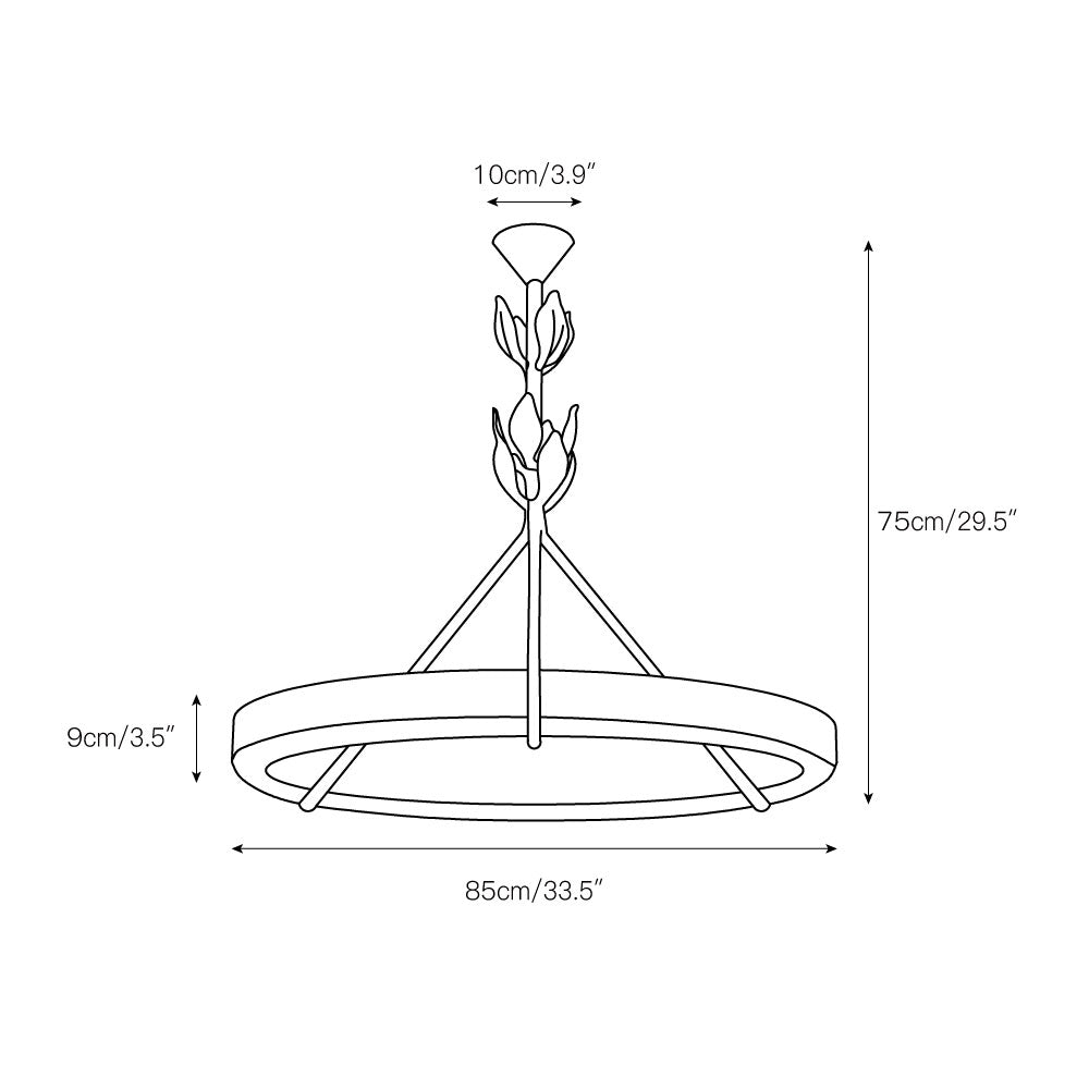 Mirenelle Plaster Plastic Chandelier