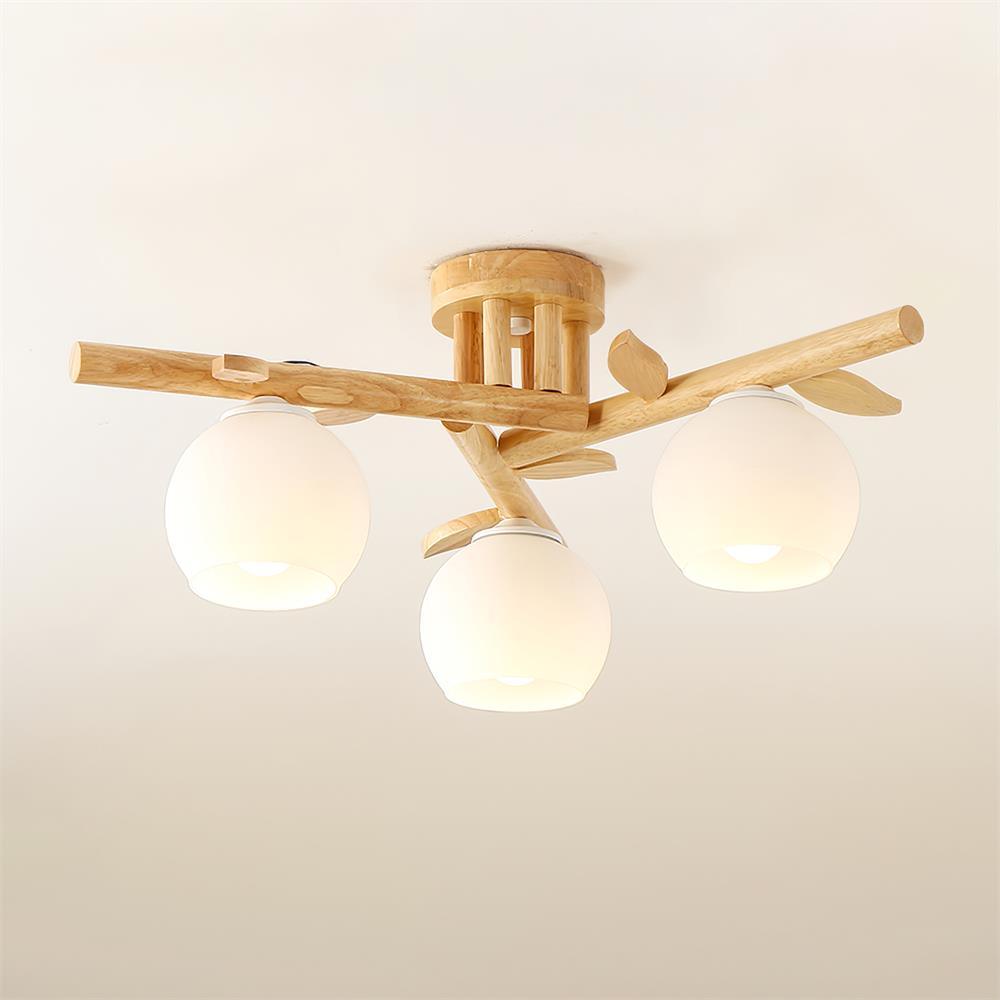Willow Wood Minimalist Ceiling Light