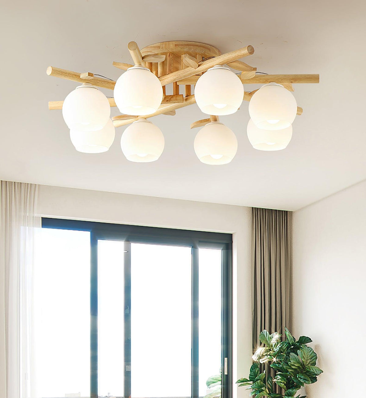 Willow Wood Minimalist Ceiling Light