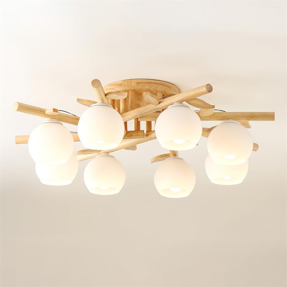 Willow Wood Minimalist Ceiling Light