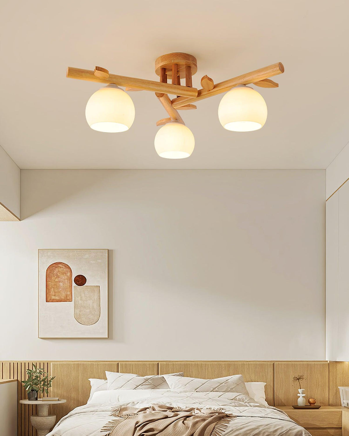 Willow Wood Minimalist Ceiling Light