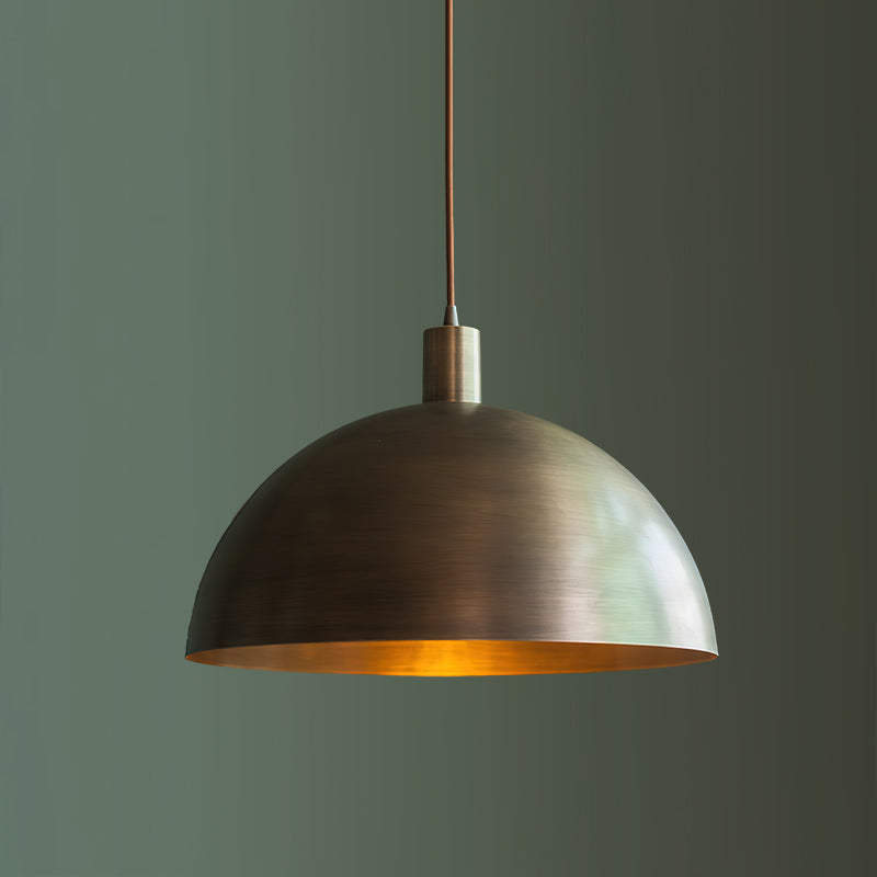 Tondo Dome Brass Pendant Light