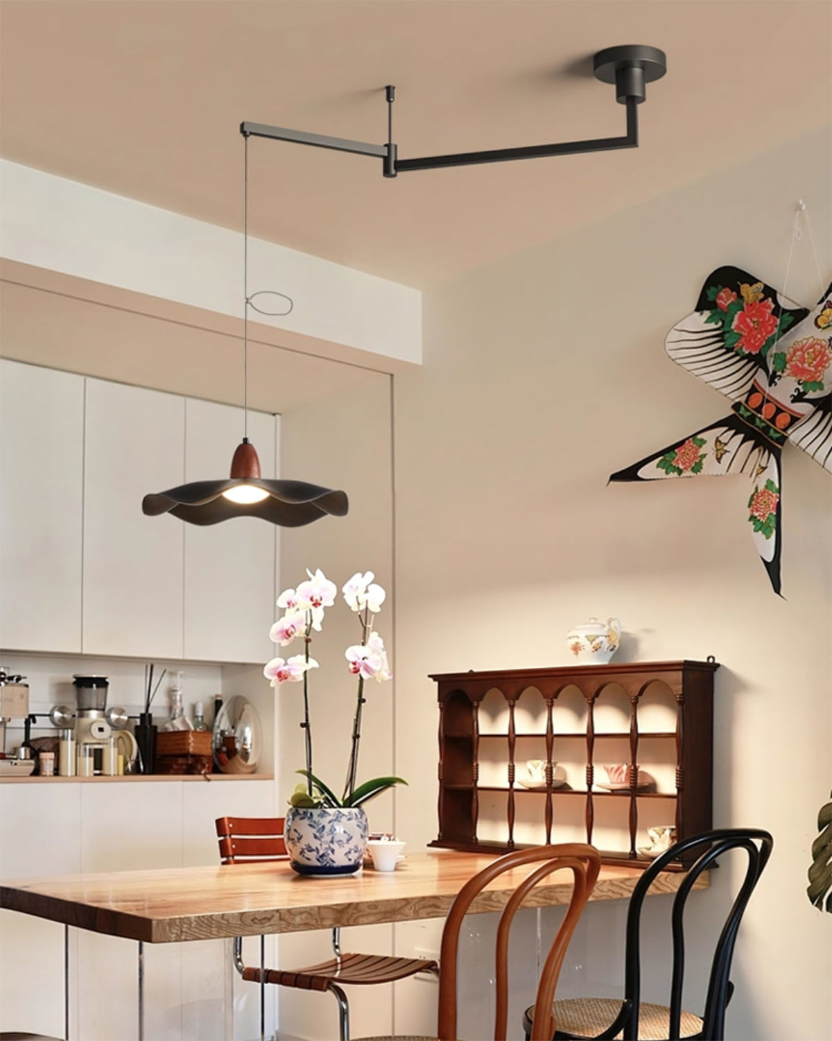 Rivireria Swing Arm Pendant Light