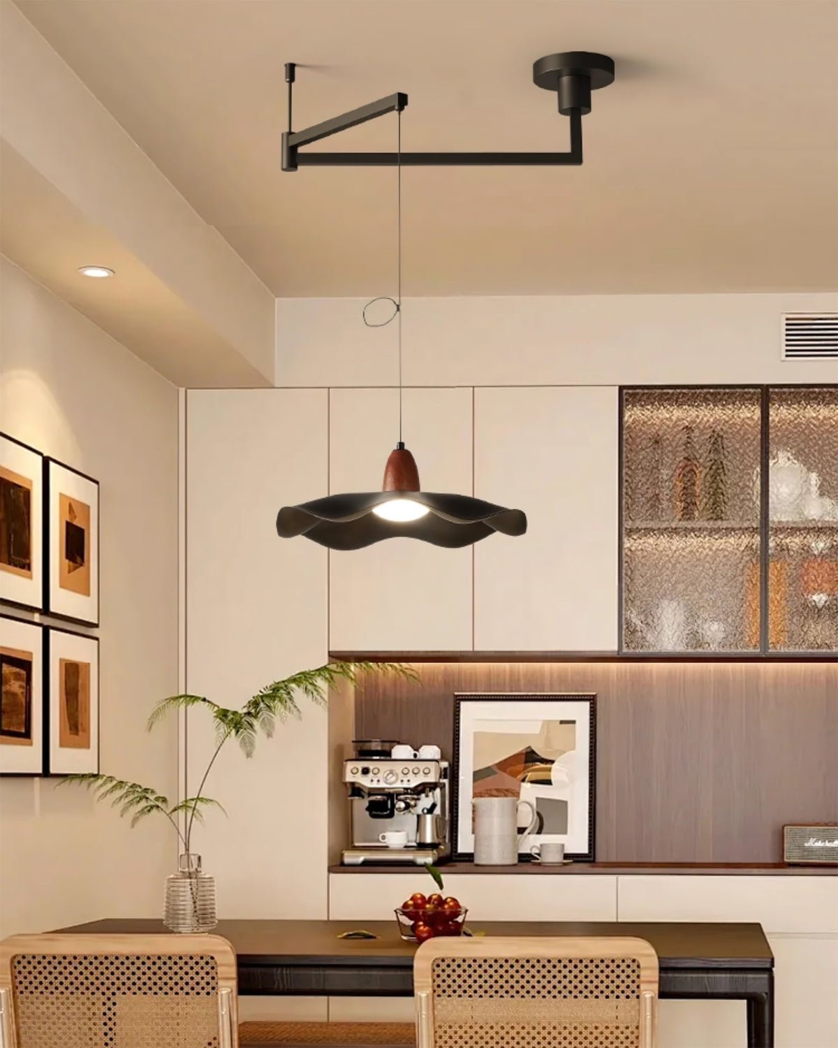 Rivireria Swing Arm Pendant Light
