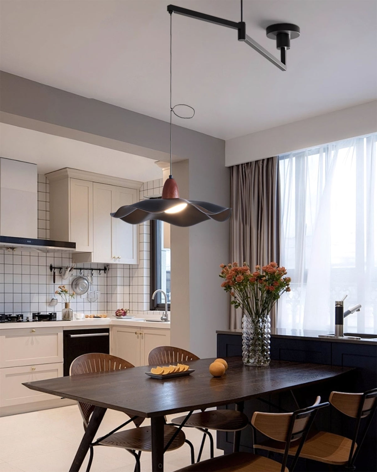 Rivireria Swing Arm Pendant Light