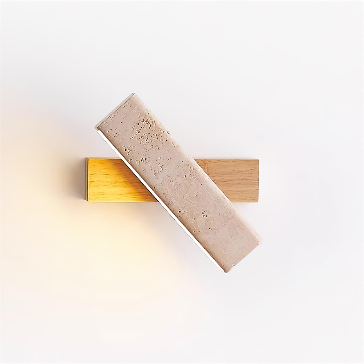 Novra Travertine Rotating Wall Lamp