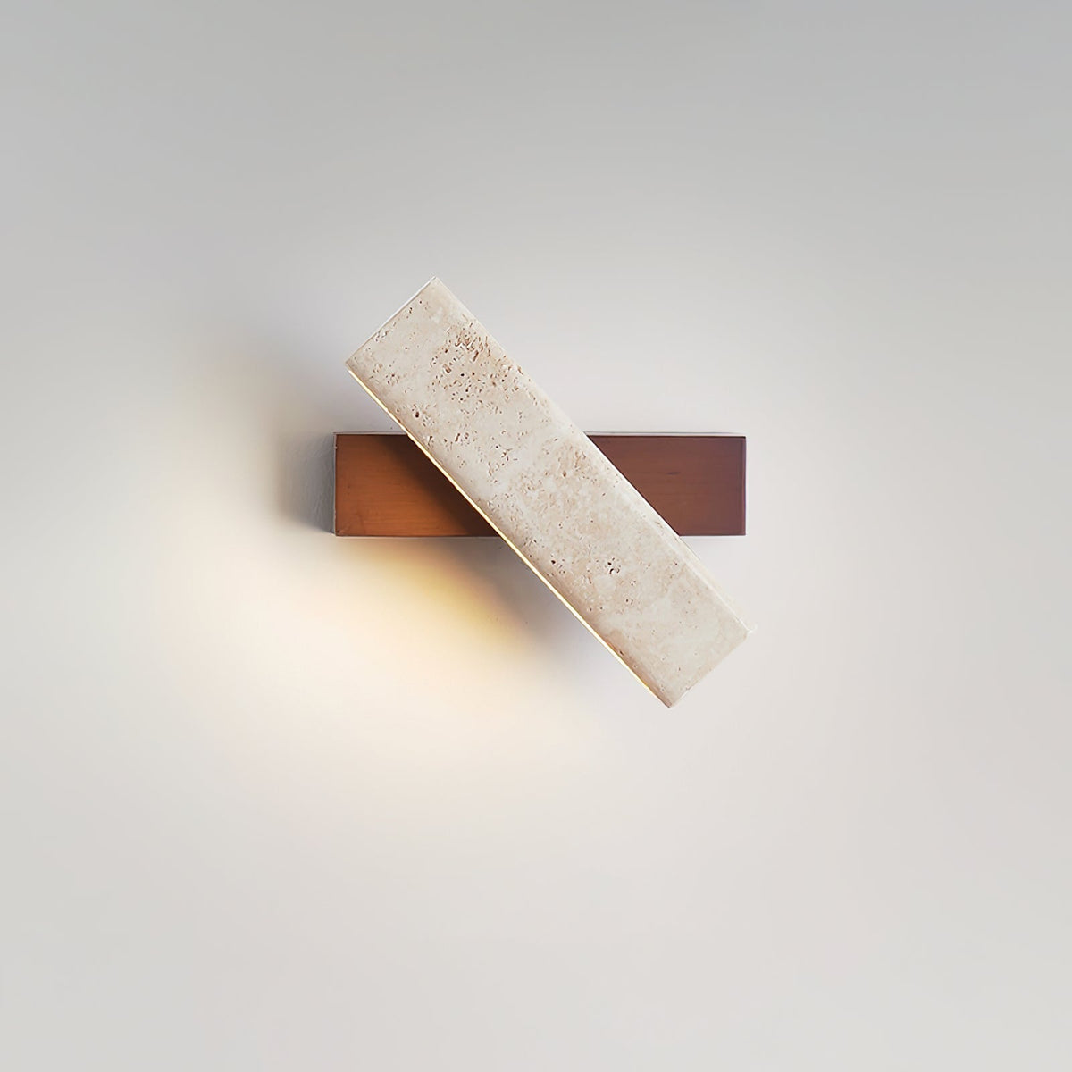 Novra Travertine Rotating Wall Lamp
