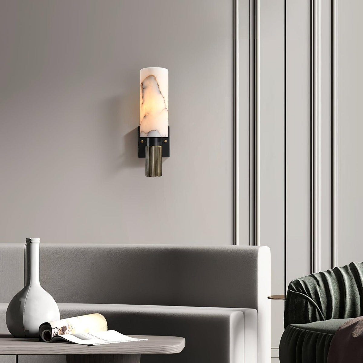 Aveninette Alabaster Wall Light