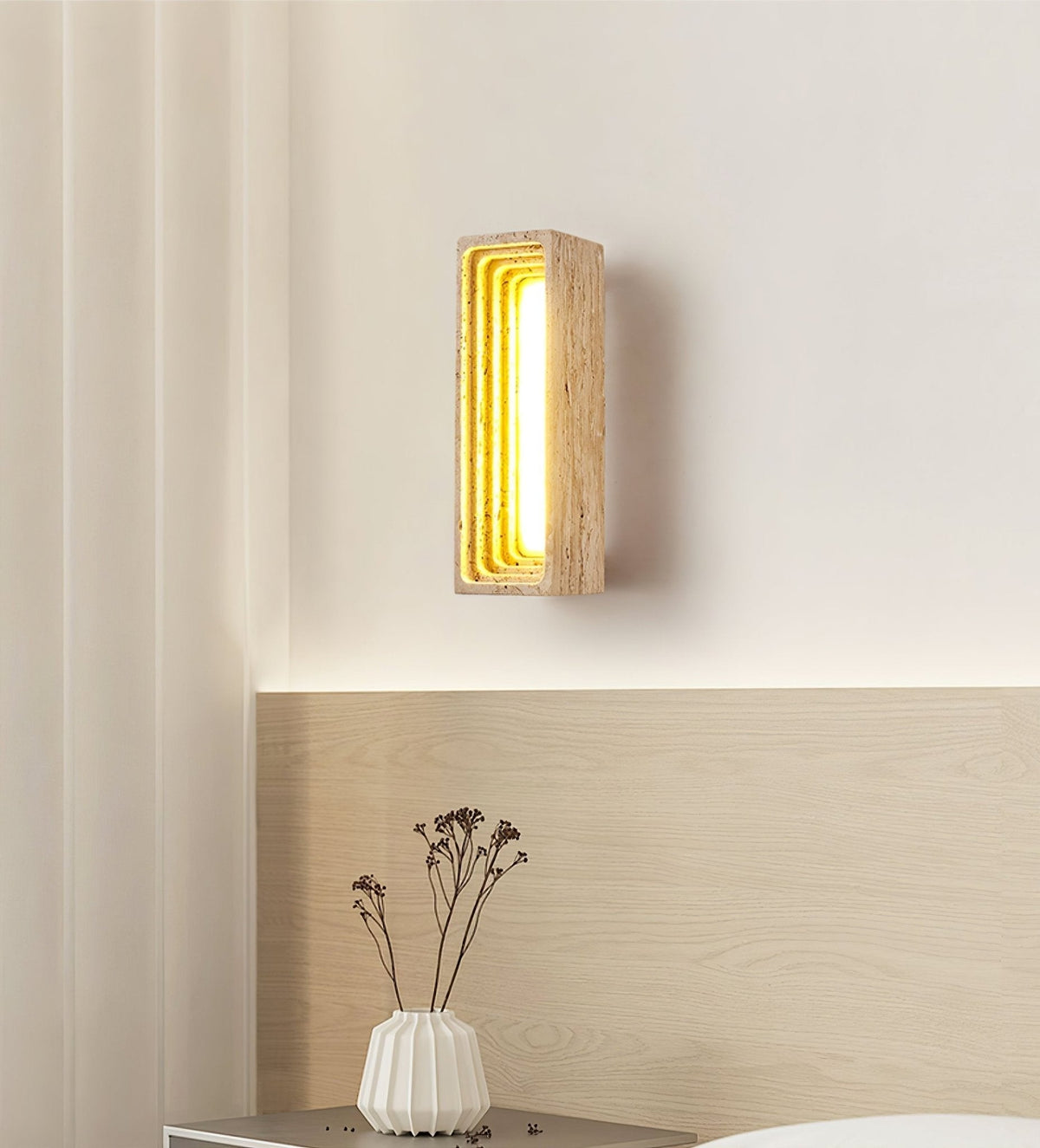 Atheila Travertine Wall Light