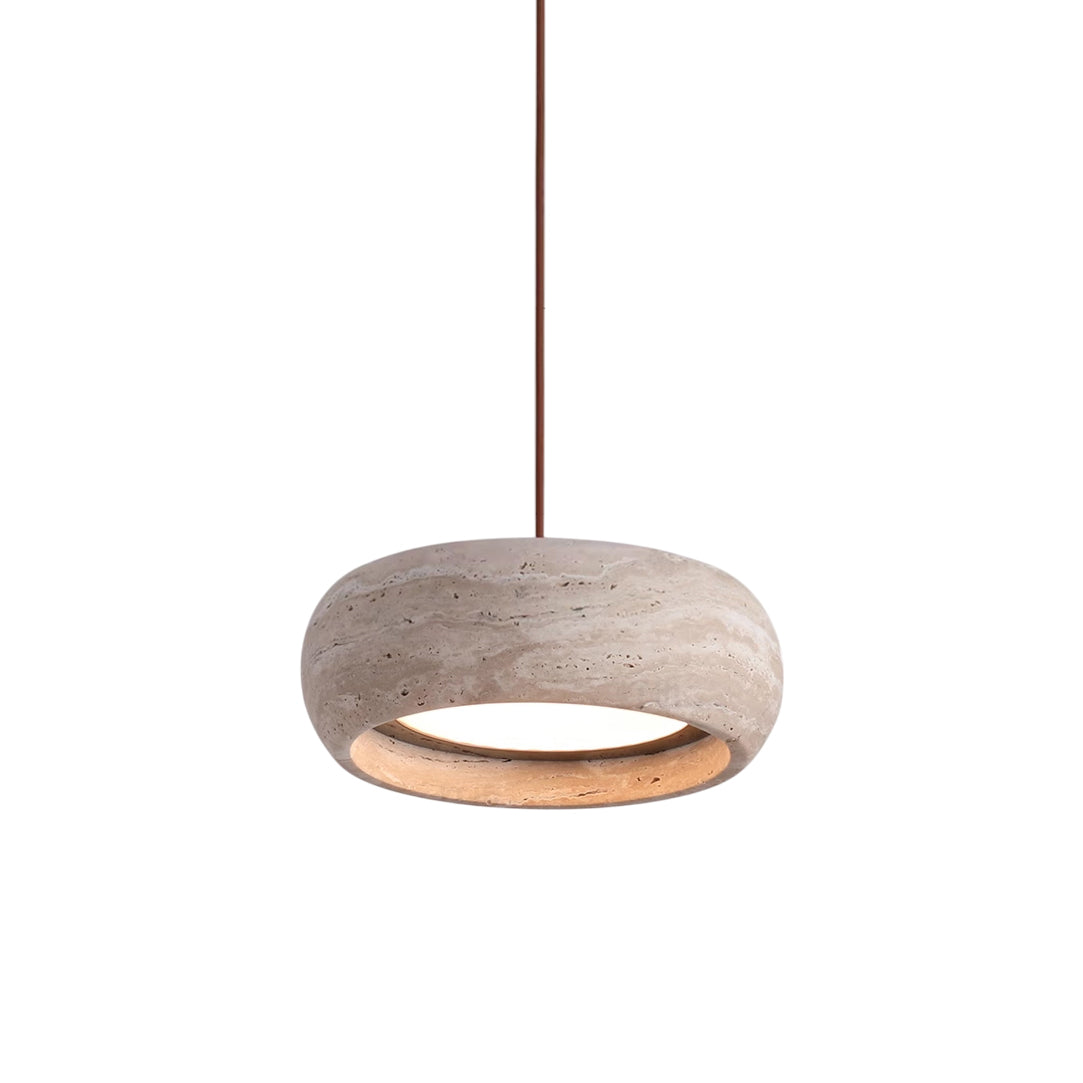 Miledom Donut-Shaped Pendant Lights Travertine