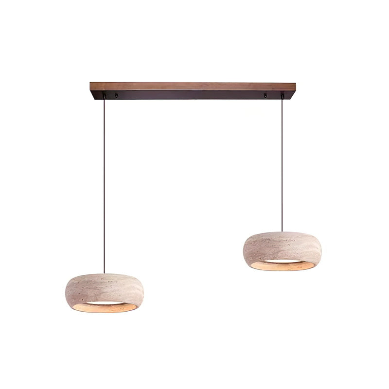 Miledom Donut-Shaped Pendant Lights Travertine
