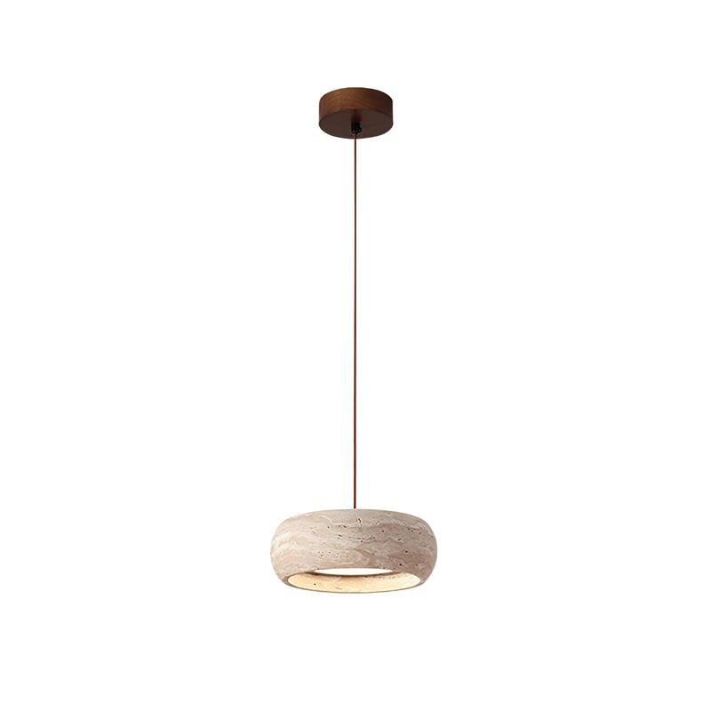 Miledom Donut-Shaped Pendant Lights Travertine