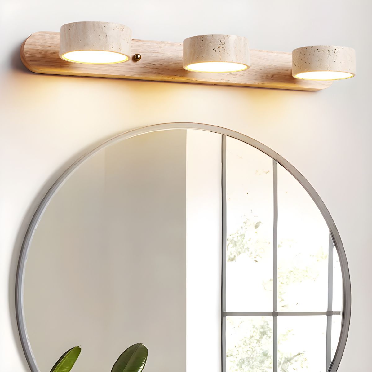 Panepin Travertine Indoor Wall Light Neutral