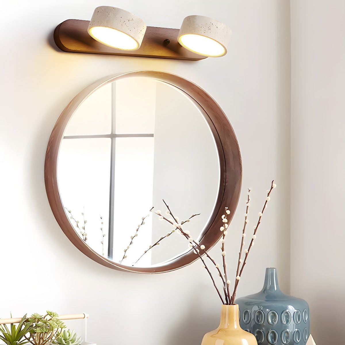 Panepin Travertine Indoor Wall Light Neutral