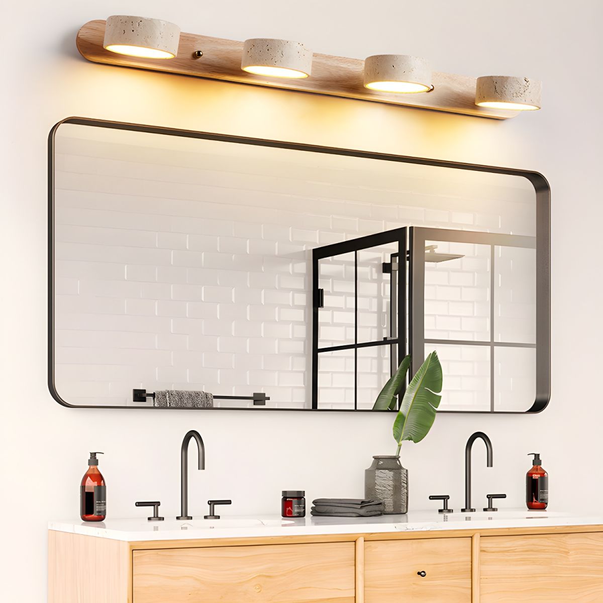 Panepin Travertine Indoor Wall Light Neutral