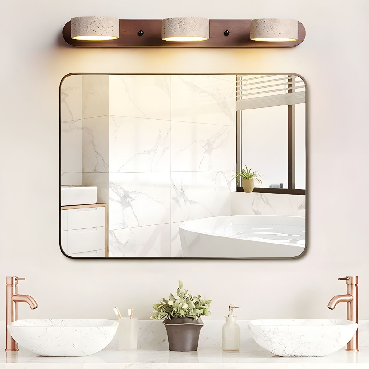 Panepin Travertine Indoor Wall Light Neutral