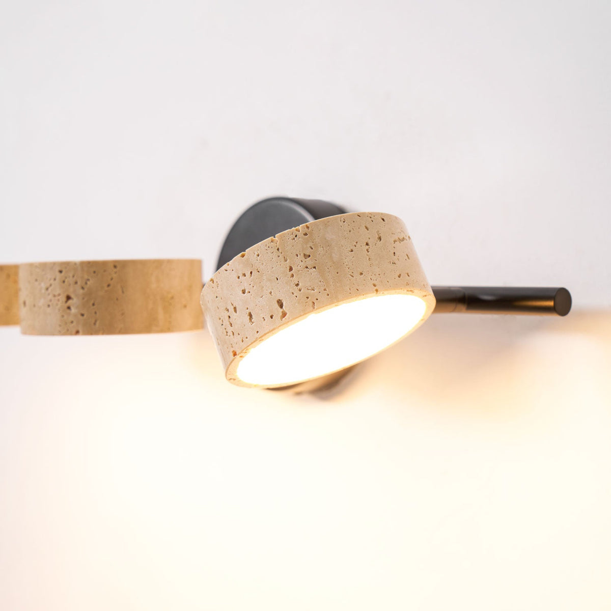Ceshair Multi Head Travertine Vanity Light