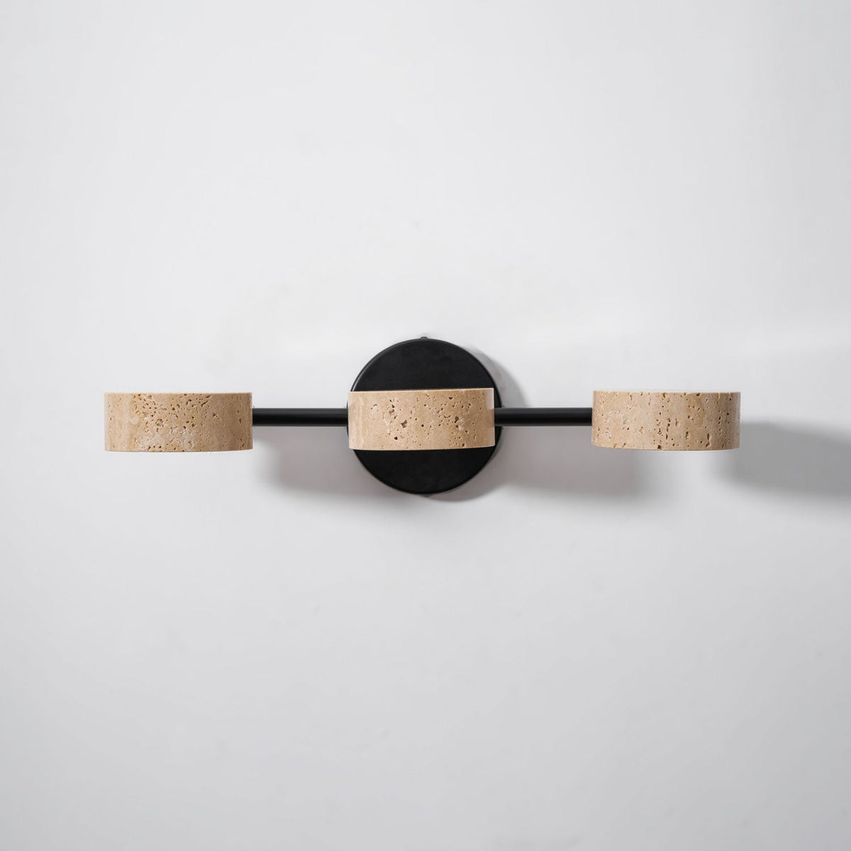 Ceshair Multi Head Travertine Vanity Light