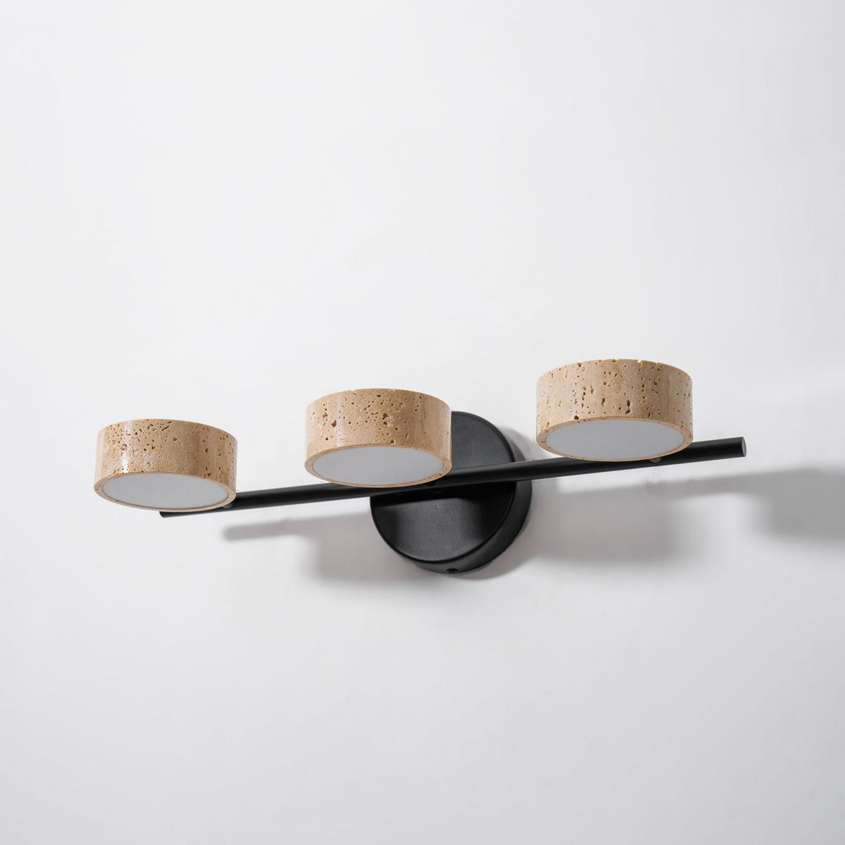 Ceshair Multi Head Travertine Vanity Light