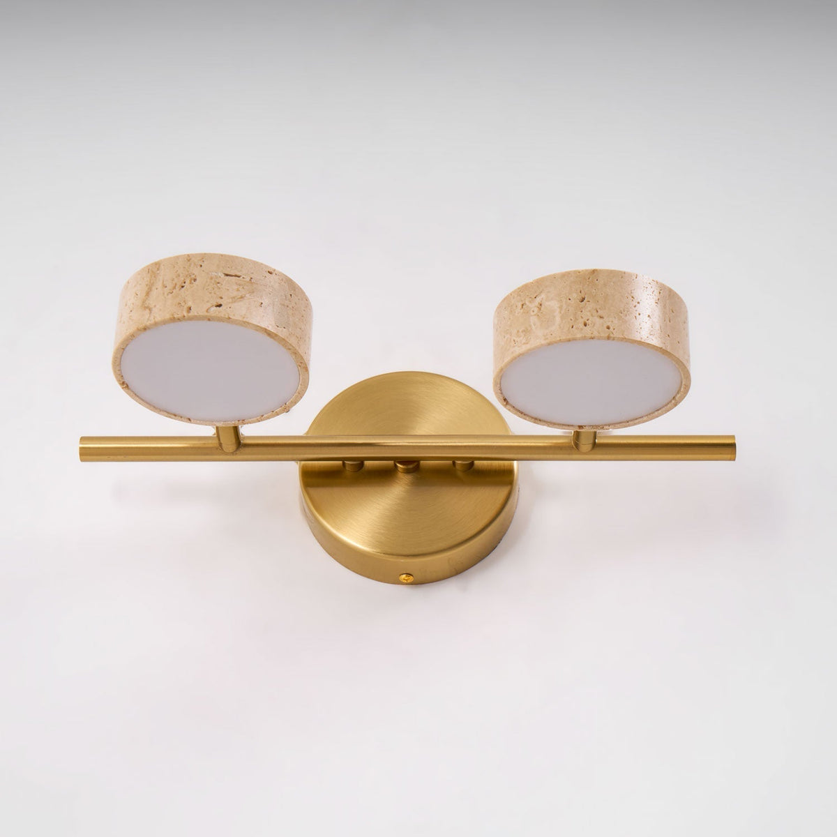 Ceshair Multi Head Travertine Vanity Light