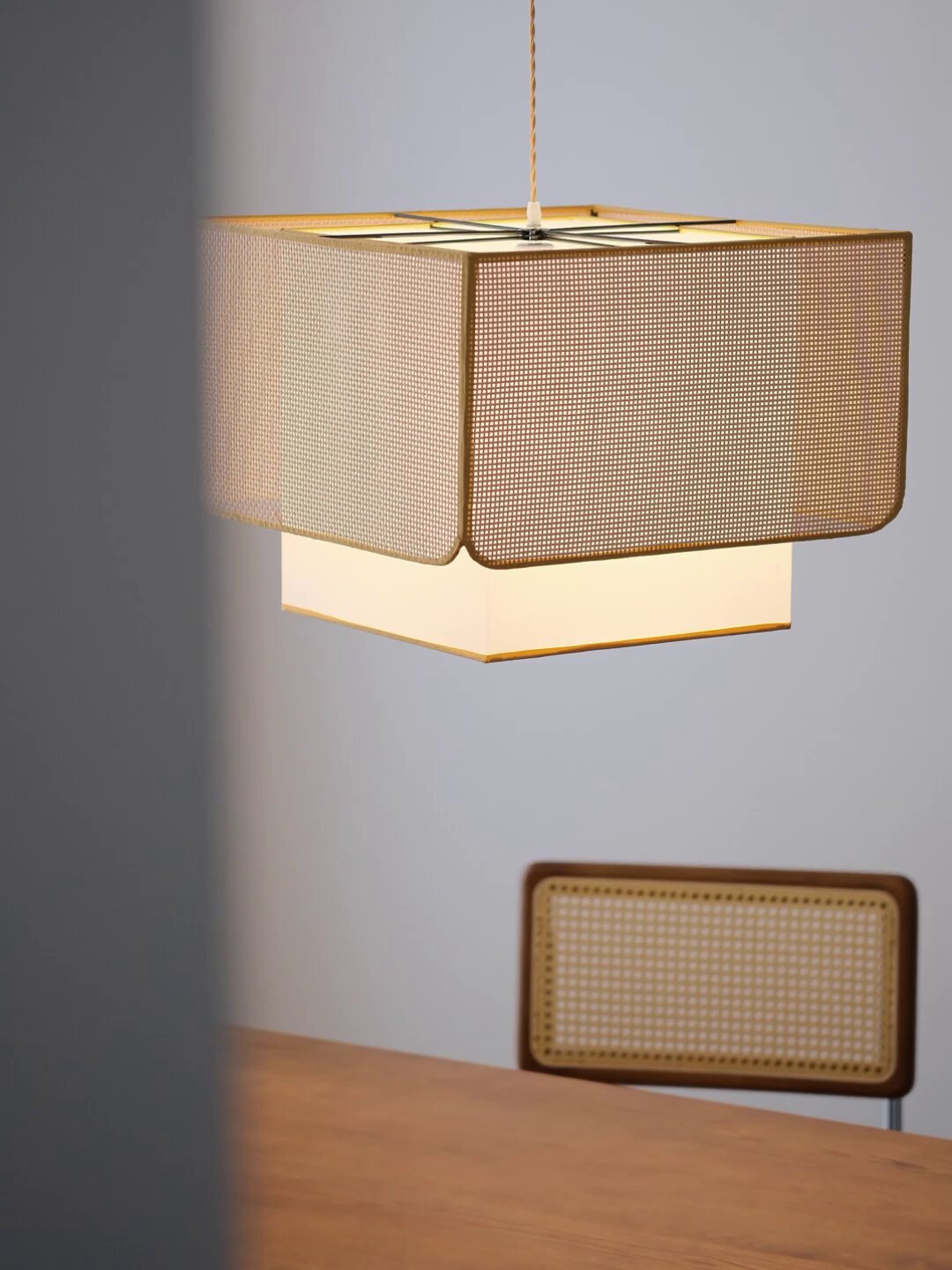 Yarrowford Woven Rattan Pendant Lamp